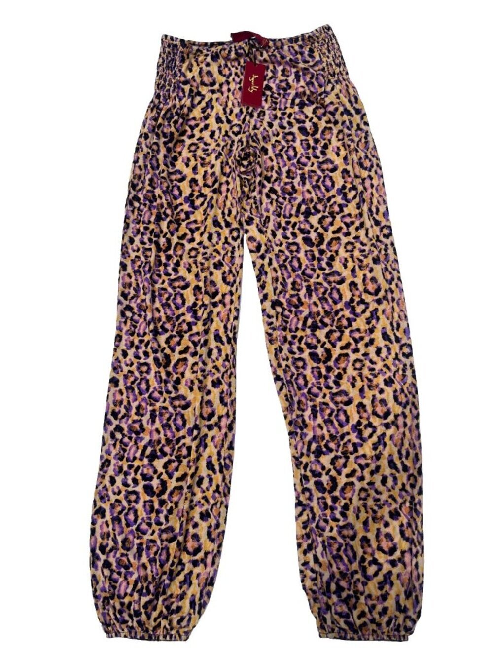 Tigerlily Atzaro Pink Leopard Print Lounge Pants Size 6 - Picture 13 of 14